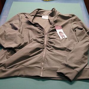 NWT Berkeley Jensen Women's Full Zip Mock Neck Jacket 2XL